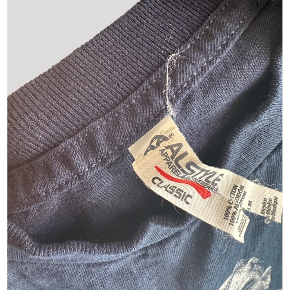 Nipsey Hussel by Alstyle Apparel Pay Homage Unisex Cotton T-Shirt Navy Size S - Picture 6 of 7
